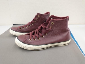 CONVERSE chuch taylar コンバース チャクテイラー553366c 26.5cm レザー スニーカー 中ボア カジュアル メンズ 本体のみ ワインレッド