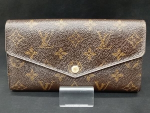 LOUIS VUITTON ルイ・ヴィトン モノグラム ポルトフォイユ・サラ M60531 財布 長財布 スレ ファスナー錆 焼け ホック凹み有