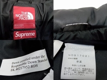 THE NORTH FACE ×Supreme ダウンジャケット ND91702I Leather Nuptse Jacket Sサイズ ブラック 店舗受取可_画像4