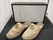 GUCCI GG Marmont Espadrille Slippers／578551 衣料 グッチ サンダル サイズ36.5 店舗受取可_画像1