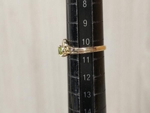 K18ゴールド サイズ約10.5号 総重量約2.3g 緑石 リング 指輪_画像6