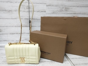 BURBERRY Burberry маленький роллер сумка стеганое полотно кожа сумка на плечо 80661461 2023SS желтый прохладный лимон с коробкой через год 