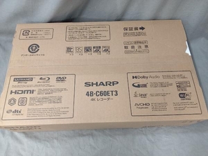 未使用品 未開封品 SHARP 4B-C60ET3 AQUOSブルーレイ 4B-C60ET3 ブルーレイレコーダー