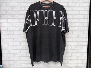 Supreme シュプリーム メンズ XLサイズ ブラック Tシャツ カットソー プリント ロゴ