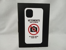 VETEMENTS iPhoneケース UA52SA420W ホワイト_画像1