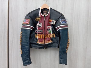 vanson Leathers シングルライダース サイズ36 ブラック 袖ファスナープル無し