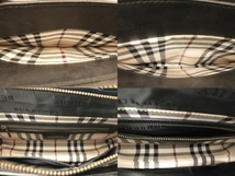 通年 BURBERRY バーバリー ハンドバッグ現状品 レザ ブラック_画像4