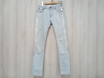 OFF-WHITE オフホワイト ジーンズ SIZE:26 ジップフライ ジッパーフライ シルバーペイント_画像1