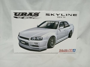 プラモデル アオシマ 1/24 URAS ER34 スカイライン TYPE-R ‘01 ニッサン ザ・チューンドカー No.4