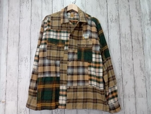 HUMAN MADE ヒューマンメイド CRAZY CHECK FLANNEL SHIRT クレイジーチェックフランネルシャツ 長袖シャツ チェック柄 M 店舗受取可_画像1