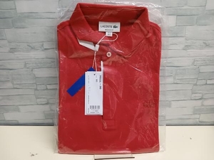 美品 LACOSTE ラコステ PH5522L レッド系 Le Paris Polo レギュラーフィット 半袖 ポロシャツ サイズ3 新品タグ付き