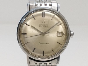 【1円】ジャンク 稼働 OMEGA Seamaster オメガ シーマスター デイト 自動巻き メンズ 腕時計 シルバー ラウンド アンティーク