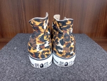 A BATHING APE BAPE STA！／アベイシングエイプ／カモフラージュ柄ハイカットスニーカー／24.5cm_画像4