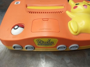 箱・説明書なし 付属品欠品 ピカチュウ NINTENDO64 オレンジ&イエロー