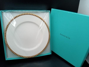 TIFFANY&Co. ゴールドバンドプレート 2枚セット 箱付 ティファニー