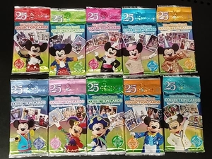 未開封】Tokyo Disney Resort COLLECTION CARDS 25th Anniversary 10袋 まとめ セット東京ディズニーリゾート 25th アニバーサリー トレカ