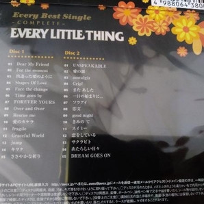 【未開封】Every Little Thing CD Every Best Single ~Complete~(2CD)の画像6