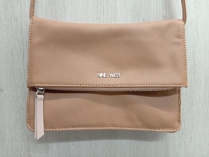 NINE WEST ナインウエスト レザーショルダーバッグ ライトブラウン キャメル 革製 横幅約24.7cm