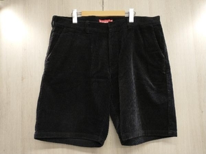 冬 Supreme シュプリーム Rope Corduroy Work Short ハーフコーデュロイパンツ 36(XL相当) 黒