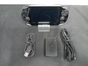 【動作確認済】 PlayStation Vita 3G/Wi-Fiモデル:クリスタル・ブラック(PCH1100AA01)