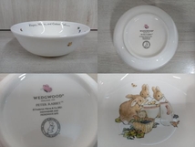 【美品】WEDGWOOD ウェッジウッド ピーターラビット 3ピースナーサリー 3点セット 食器 マグカップ ボウル プレート 箱有り_画像7