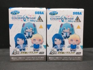 未使用品 セガラッキーくじ プロジェクトセカイfeat初音ミク VOL.4 B賞 ぷちぬいマスコット 鏡音リン/天馬司 2個セット