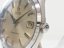 【1円】ジャンク 稼働 OMEGA Seamaster オメガ シーマスター デイト メンズ 自動巻き 腕時計 シルバー SS アンティーク_画像4