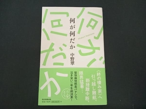 何が何だか 中野翠