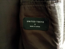 UNITED TOKYO チェックダブルブレストメルトンコート ユナイテッドトウキョウ サイズ2 総柄 409551011 店舗受取可_画像4