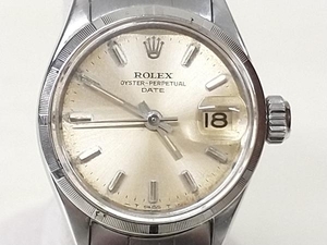 【ジャンク】 稼働品　ROLEX　OYSTER-PERPETUAL-DATE　ロレックス　オイスターパーペチュアルデイト　6519 　Cal.1130　自動巻き　腕時計