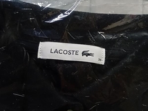 美品 LACOSTE ラコステ EF360LJ-99 ドルマンスリーブ鹿の子地ドレス Aライン ブラック 七分袖丈 ワンピース 新品タグ付き_画像3