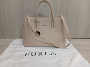 FURLA 2wayハンドバッグ ベージュ ワンショルダー 保存袋付