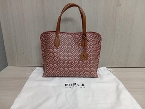 FURLA ハンドバッグ 保存袋付 レッド トートバッグ