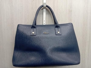 FURLA ハンドバッグ ネイビー (ショルダーストラップ欠品)