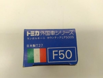 トミカ F50 ランボルギーニ カウンタック LP500S 黒 シート:赤 2FGoホイール 金ストライプライン 外国車シリーズ 青箱 日本製 トミー_画像5