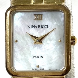 【ジャンク】 NINA RICCI ニナリッチ　クォーツ式　付属品なし　腕時計