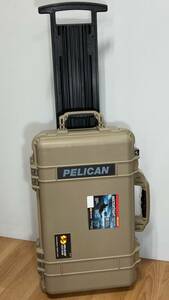 PELICAN ペリカン 1510 プロテクターケース キャリーケース キャリーバック 中身ウレタンフォーム無し ハードケース ベージュ 50