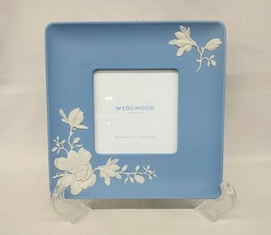 ウェッジウッド ジャスパー フォトフレーム マグノリア ブロッサム ブランド食器 箱付き ブルー 青 花
