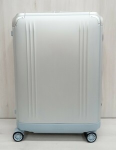 [ unused goods ]ZERO HALLIBURTON Zero Halliburton Z aluminium Carry on 4 wheel silver 57L M size 94227 05 SILVER