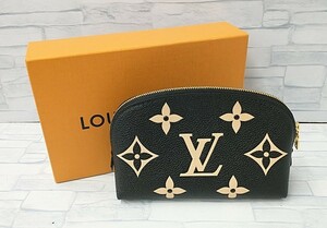 美品 ルイヴィトン LOUIS VUITTON モノグラム アンプラント ポシェット コスメティック M59086 ポーチ 小物入れ ノワール 鑑定書 箱 袋付き