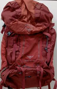 OSPREYオスプレイ/ Kastrel 48 ケストレル 48 / RED /ザック/バックパック／アウトドアザック/登山用/一部のチャックに不備有り減額