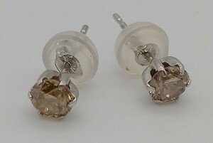 Pt900 ダイヤ 0.25ct ピアス 総重量0.6g プラチナ