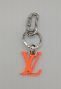 LOUIS VUITTON MP2291 bolt kre key ring key holder LV sharp bag charm orange silver small articles 