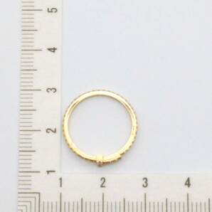 付属品あり TIFFANY＆Co ティファニー Tワイヤー K18 8号 ダイヤモンド 1.20g ブランドアクセサリー 指輪 リング イエロー ゴールドの画像6