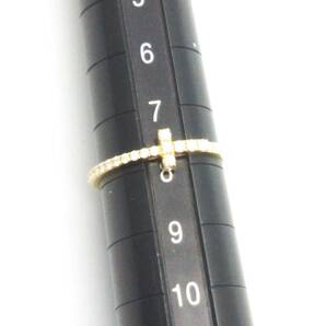 付属品あり TIFFANY＆Co ティファニー Tワイヤー K18 8号 ダイヤモンド 1.20g ブランドアクセサリー 指輪 リング イエロー ゴールドの画像7