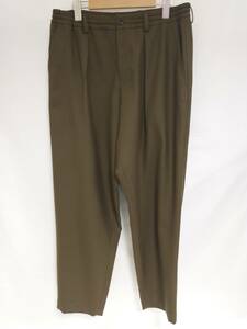 1円スタート MARNI TROPICAL WOOL PANTS サイズ44 PUMUQ04M00TW479 ブラウン タックパンツ ウール トロピカルウール マルニ