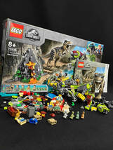 ジャンク [現状品] LEGO JURASSIC WORLD T.rex vs Dino-Mech Battle レゴ ジュラシックワールド ティレックス ディノ バトル 75938_画像1