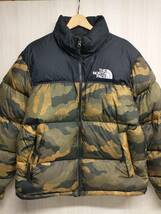 THE NORTH FACE RETRO NUPTSE 700 FILL POWER DOWN ヌプシ ダウンジャケット ノースフェイス カモフラ ナイロン ブルゾン メンズ M_画像1