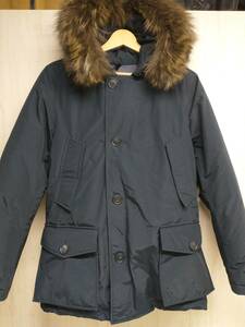 WOOLRICH EDIFICE 別注 ARCTIC PARKA WOOU0381 ダウンジャケット ファー取り外し可 ウールリッチ エディフィス ネイビー コート XS