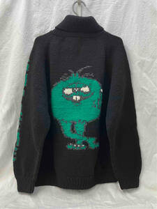 [タグ付] Supreme Camacho Cowichan Sweater シュプリーム カマチョ カウチン セーター ブラック L 袖ロゴ